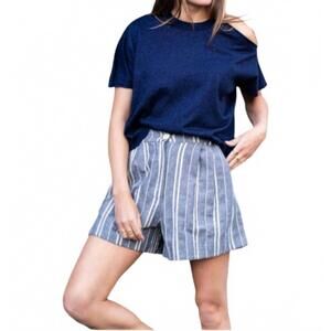 NEW MAISON HOTEL corsica high waist short in child of blues